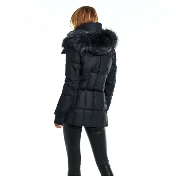 SAM. Fur Cruiser Parka Coat Puffer XS Black - Picture 3 of 7